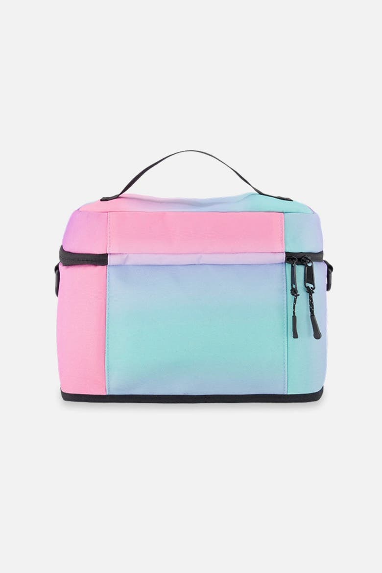 Gradient Durable Functional Spacious Lunch Box, Alternate, color, Blue and Mauve Gradient
