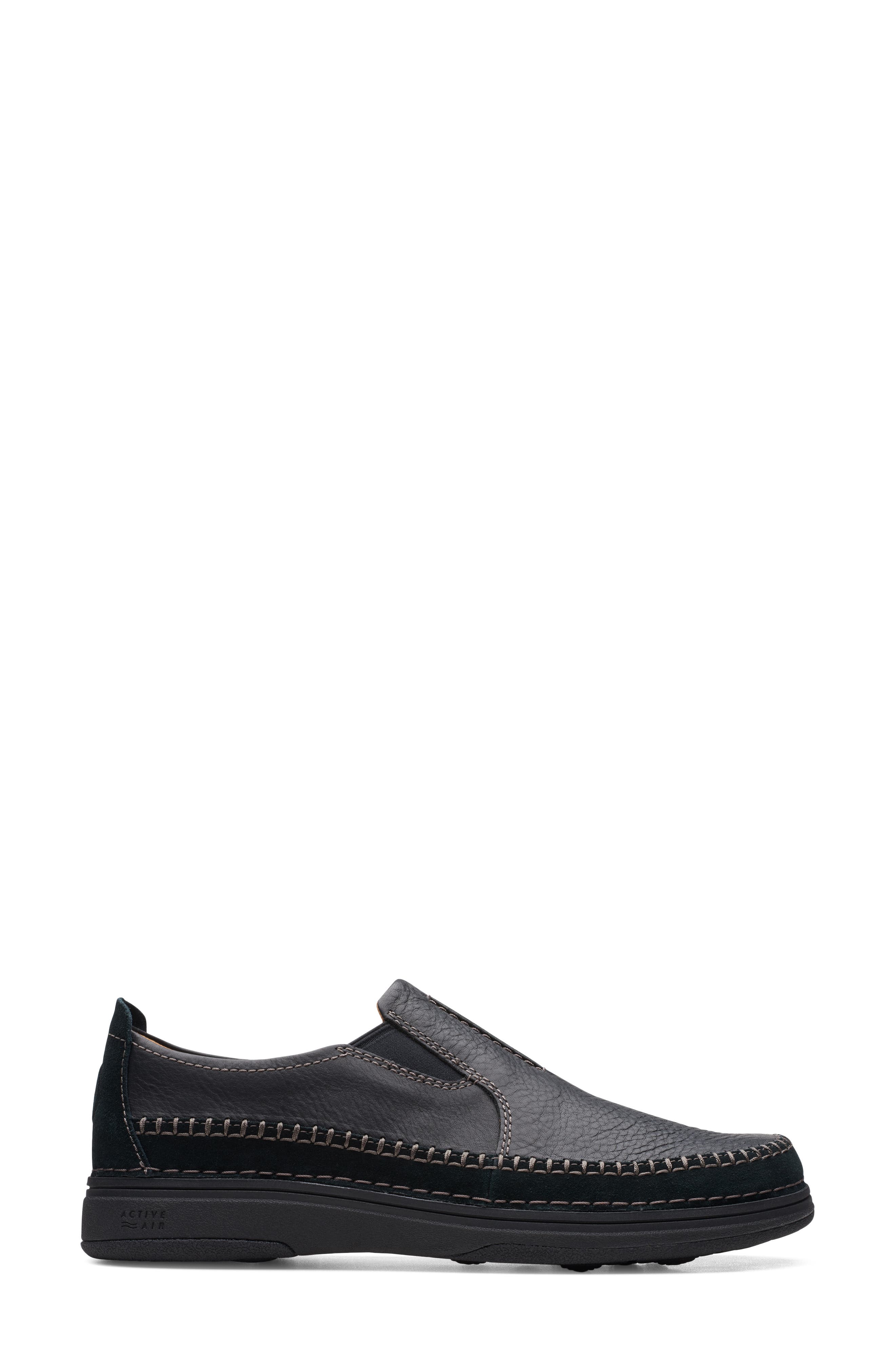 Clarks<sup>®</sup> Nature 5 Walk Slip-On Sneaker, Alternate, color, Black Comb