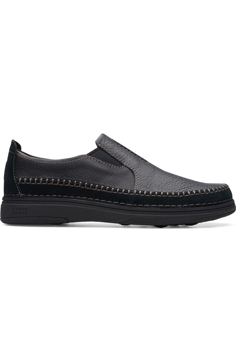 Clarks<sup>®</sup> Nature 5 Walk Slip-On Sneaker, Alternate, color, Black Comb