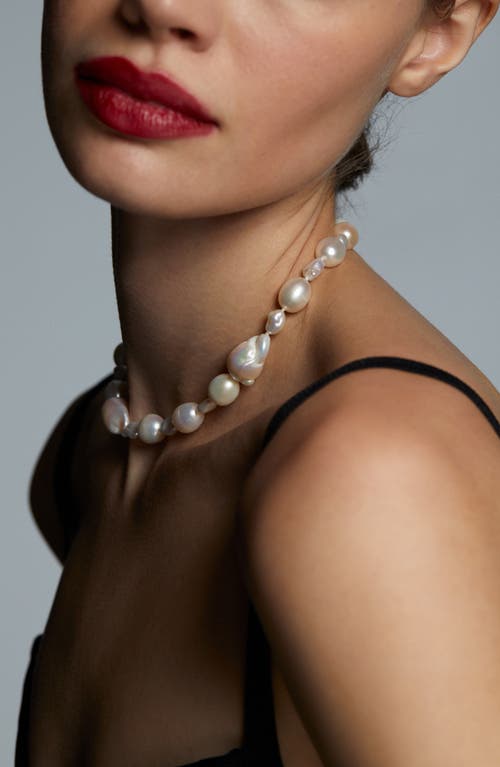 Nadri London Baroque Pearl Collar Necklace