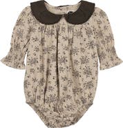 Manière Eyelet Smocked Bodysuit