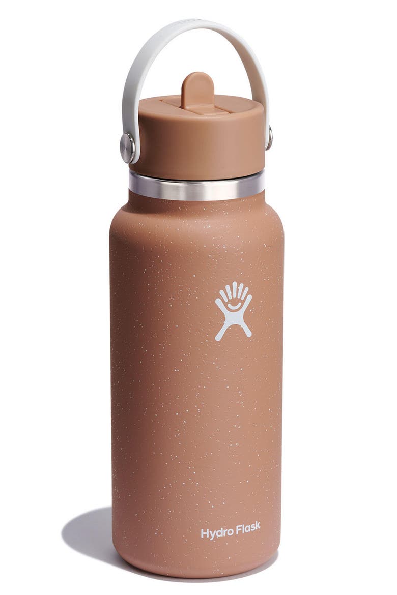 32-Ounce Wide Mouth Flex Straw Cap Water Bottle, Alternate, color, SANDY