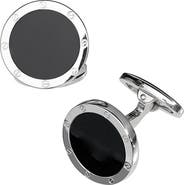 Jan Leslie Rivet Etch Sterling Cufflinks