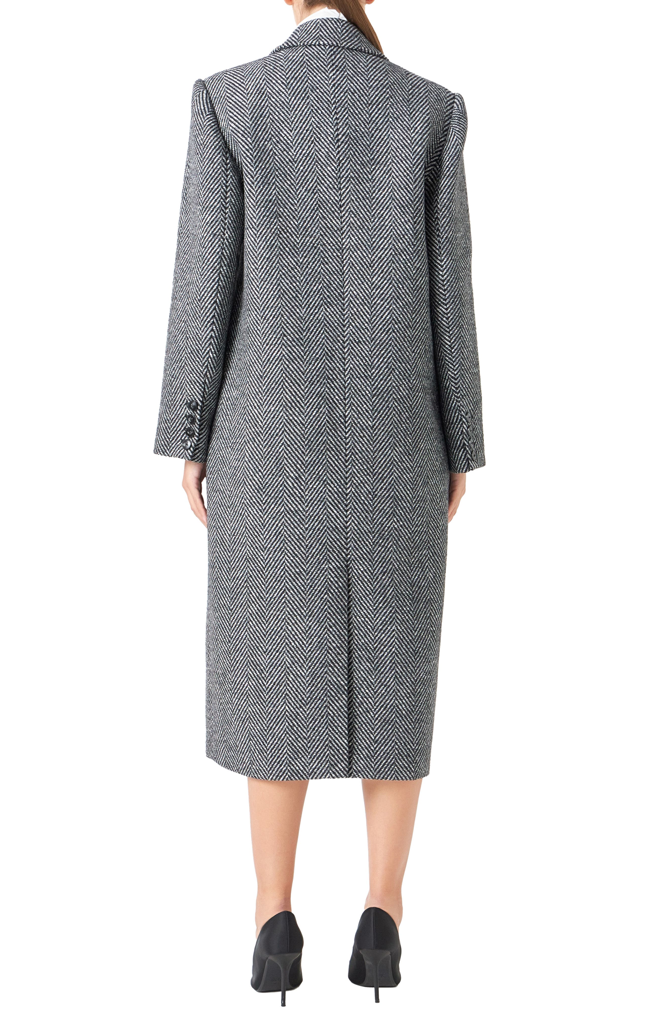 Herringbone Notch Lapel Blazer - image 2
