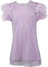 Lola + The Boys Crystal Feather Dress