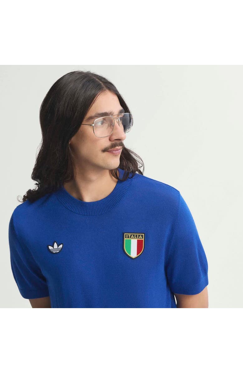 adidas Men's adidas Blue Italy National Team 1970s Fashion Jersey, Alternate, color, 