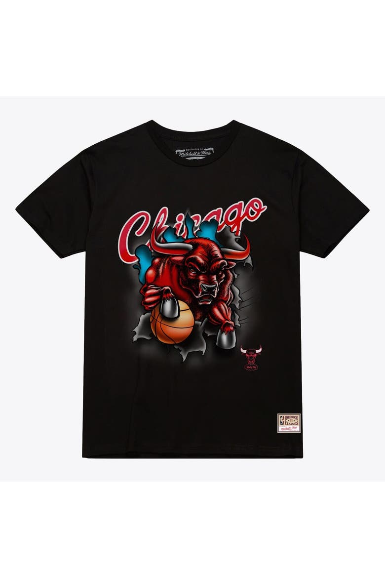 Men's Mitchell & Ness Black Chicago Bulls Breakthrough T-Shirt, Alternate, color, Black
