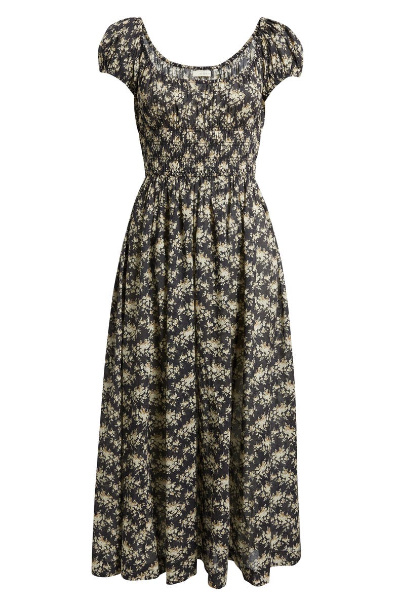 Quinley Floral Organic Cotton Midi Dress