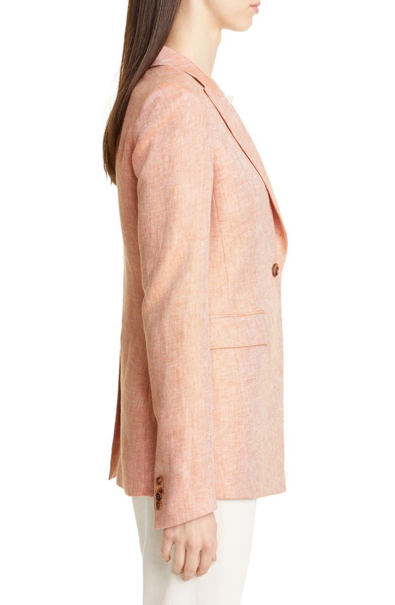 Lafayette 148 New York Atticus Linen Blazer, Alternate, color,