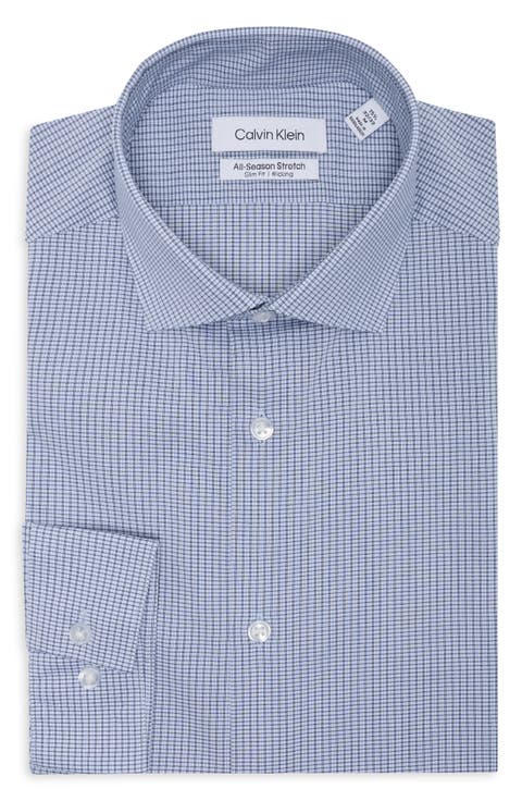 All Season Slim Fit Stretch Print Button-Up Shirt