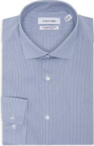 Calvin Klein All Season Slim Fit Stretch Print Button-Up Shirt