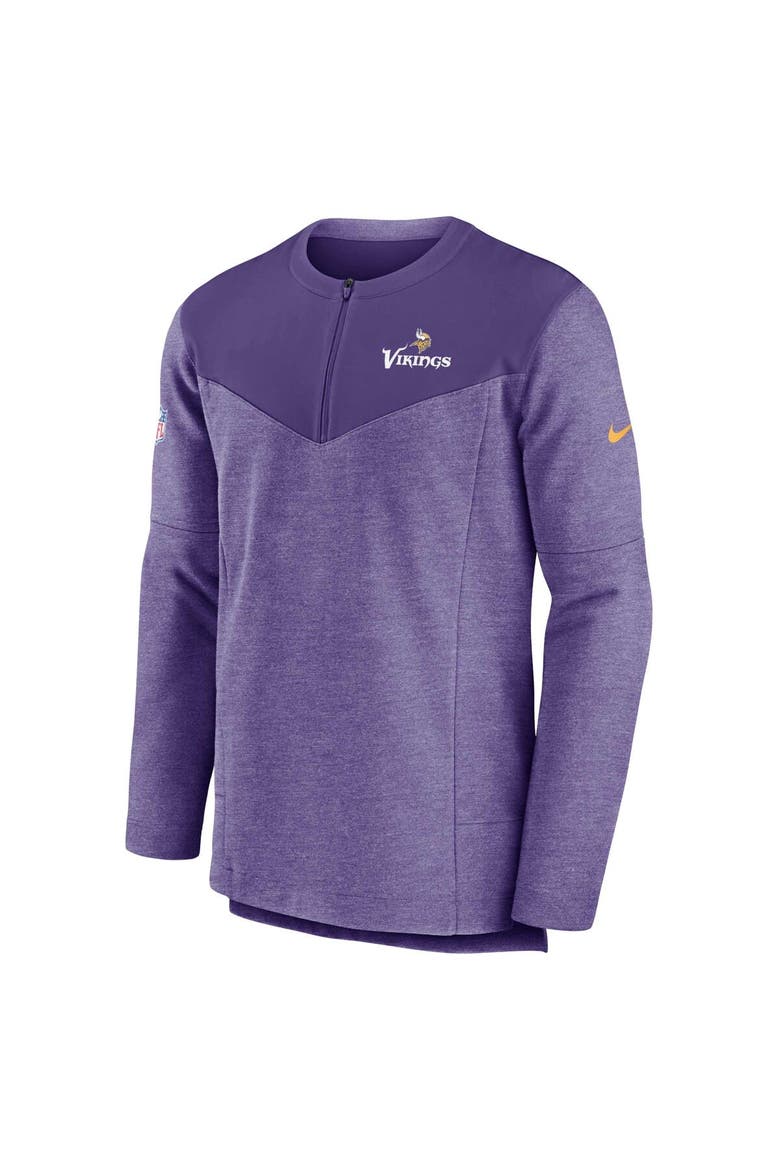 Men's Nike Purple Minnesota Vikings Sideline Lockup Performance Quarter-Zip Top, Alternate, color, Purple