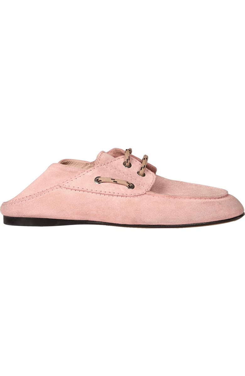 SANDRO Suede boat shoe loafers, Alternate, color, Pink