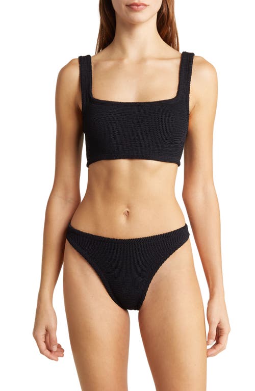 Hunza G Crinkle Two-Piece Swimsuit in Black  product