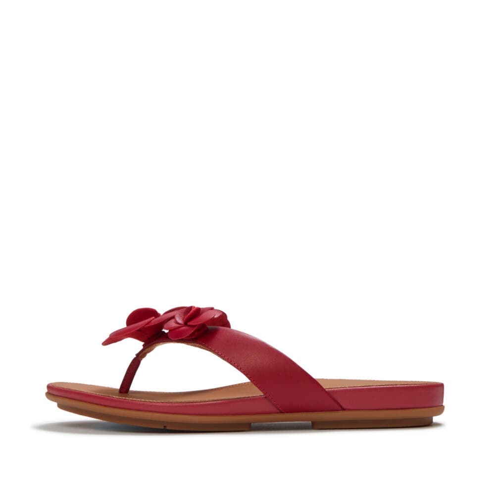Gracie Flower Flip-Flops, Alternate, color, Burnt Berry