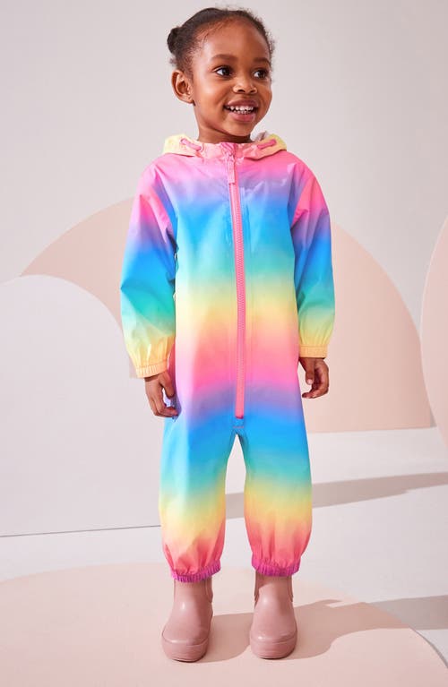 Next Kids' Rainbow Puddlesuit In Pink
