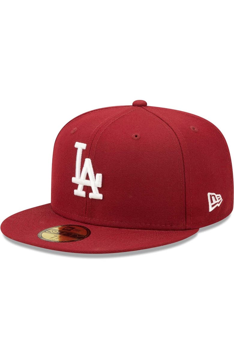 New Era Men's New Era Cardinal Los Angeles Dodgers 2020 World Series Air Force Blue Undervisor 59FIFTY Fitted Hat, Alternate, color,