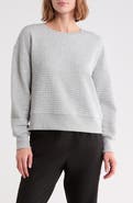 BALANCE COLLECTION Nancy Quilted Pullover Sweatshirt