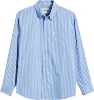 Carhartt Work In Progress Keene Stripe Cotton Poplin Button-Up Shirt