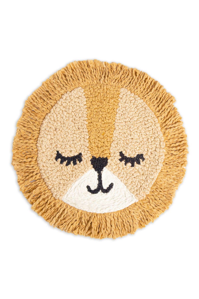 Round Decor Accent Pillow, Main, color, BROWN