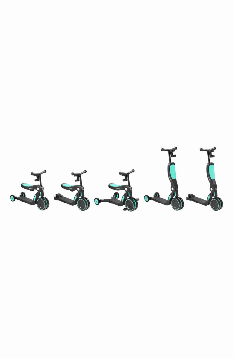 Larktale Scoobi 5-in-1 Convertible Scooter, Alternate, color, Biscay Green