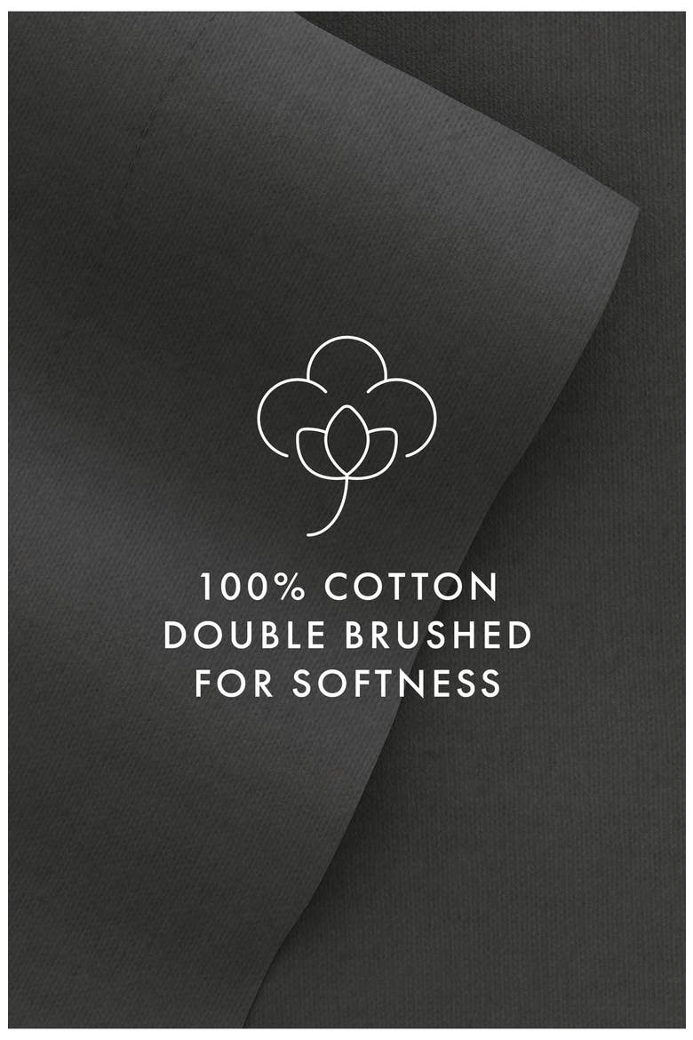 Premium Cotton 4-Piece Ultra Soft Flannel Bed Sheet Set, Alternate, color, GRAY