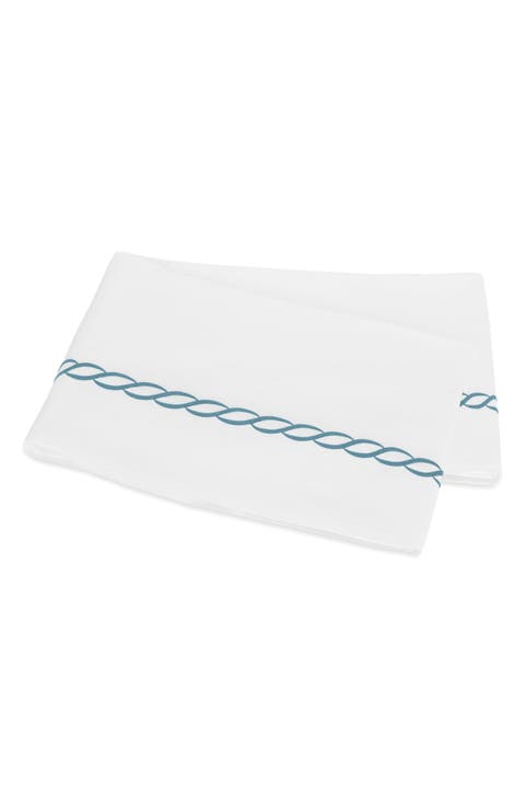 Classic Chain Cotton Percale Flat Sheet