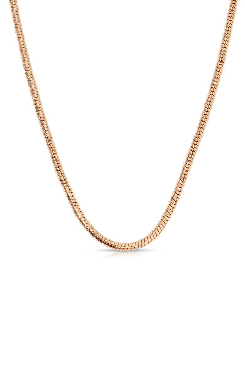 Snake Chain Necklace, Main, color, GOLD