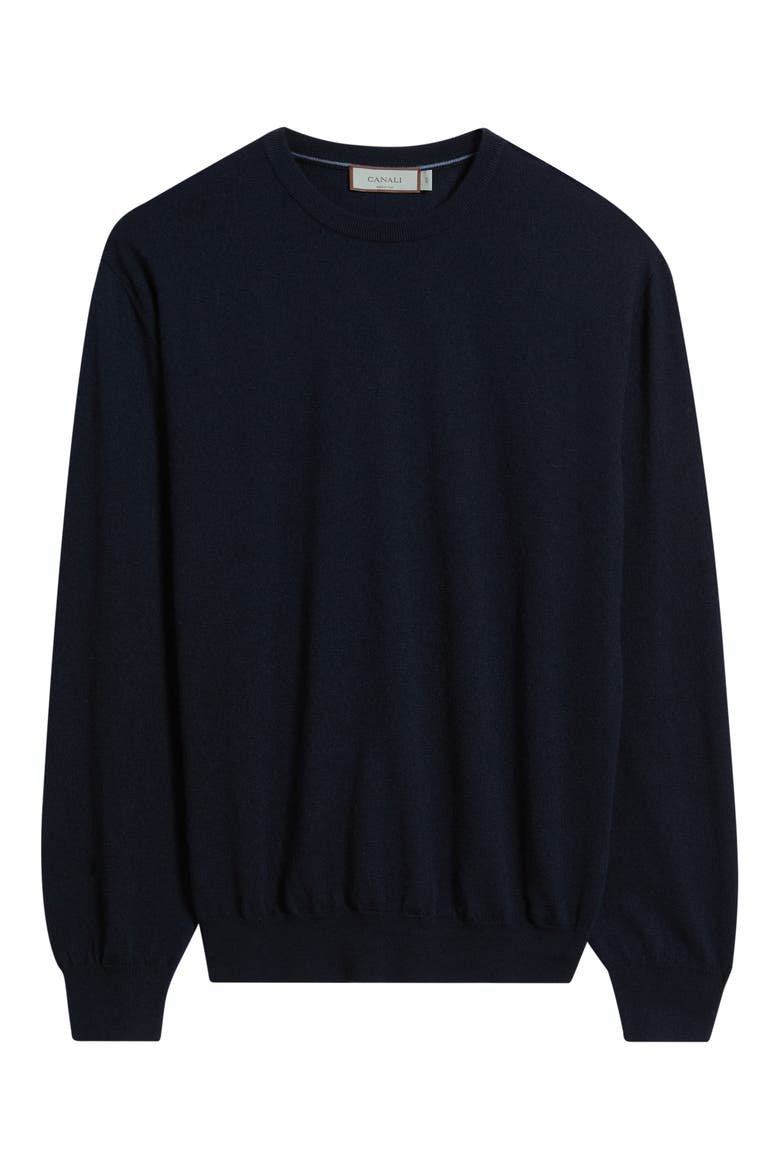 Cashmere Crewneck Sweater, Main, color, NAVY