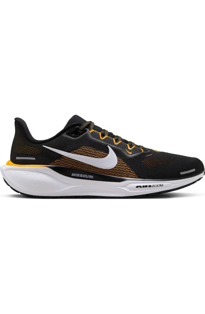 Nike Unisex Nike Black Missouri Tigers Zoom Pegasus 41 Running Shoes, Main, color,