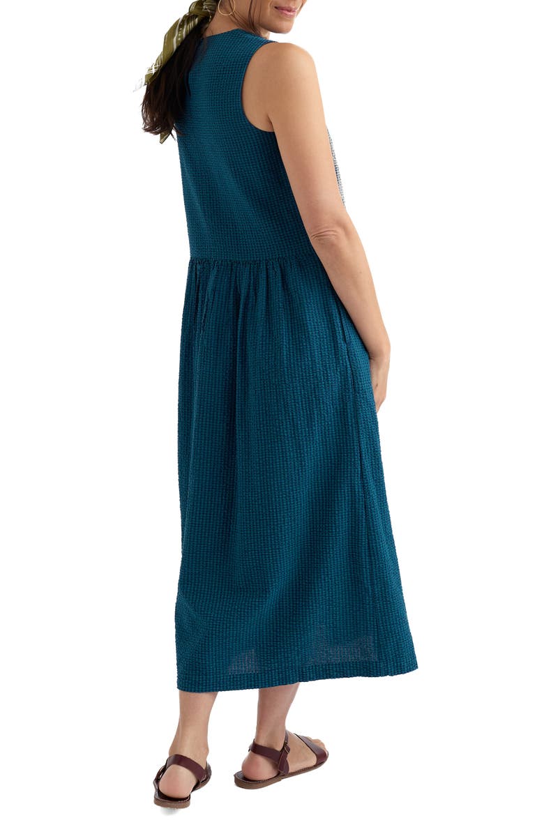 Seasalt Cornwall Brouse Gingham Sleeveless Organic Cotton Midi Dress, Alternate, color, Gingham Sea Cave