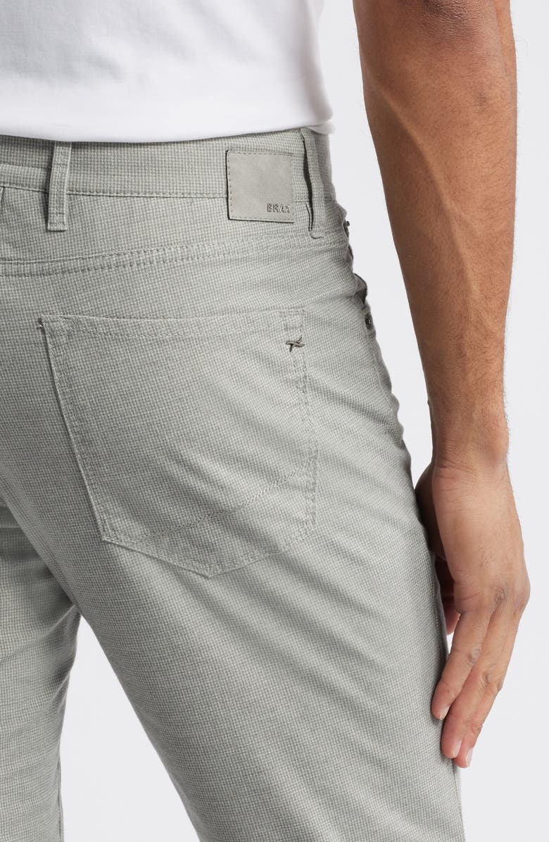Brax Chuck Microcheck Modern Fit Stretch Pants, Alternate, color, Silver
