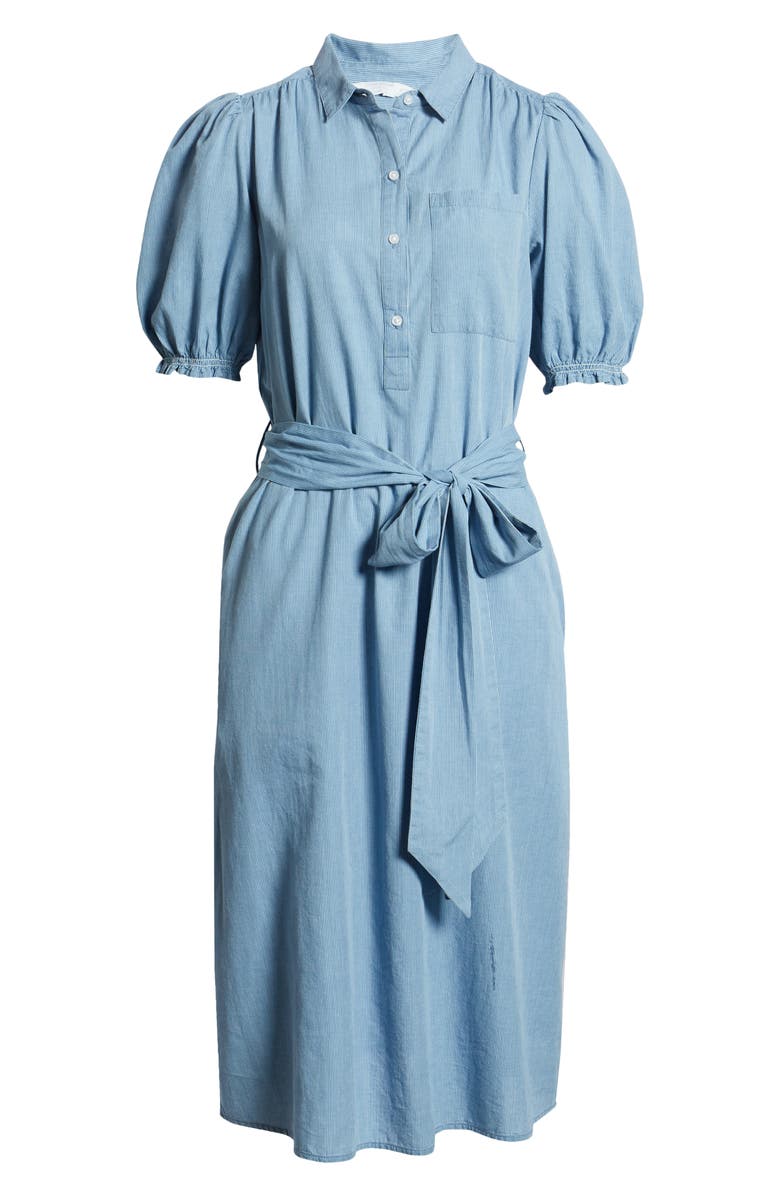 Lucky Brand Camille Engineer Stripe Shirtdress, Alternate, color,