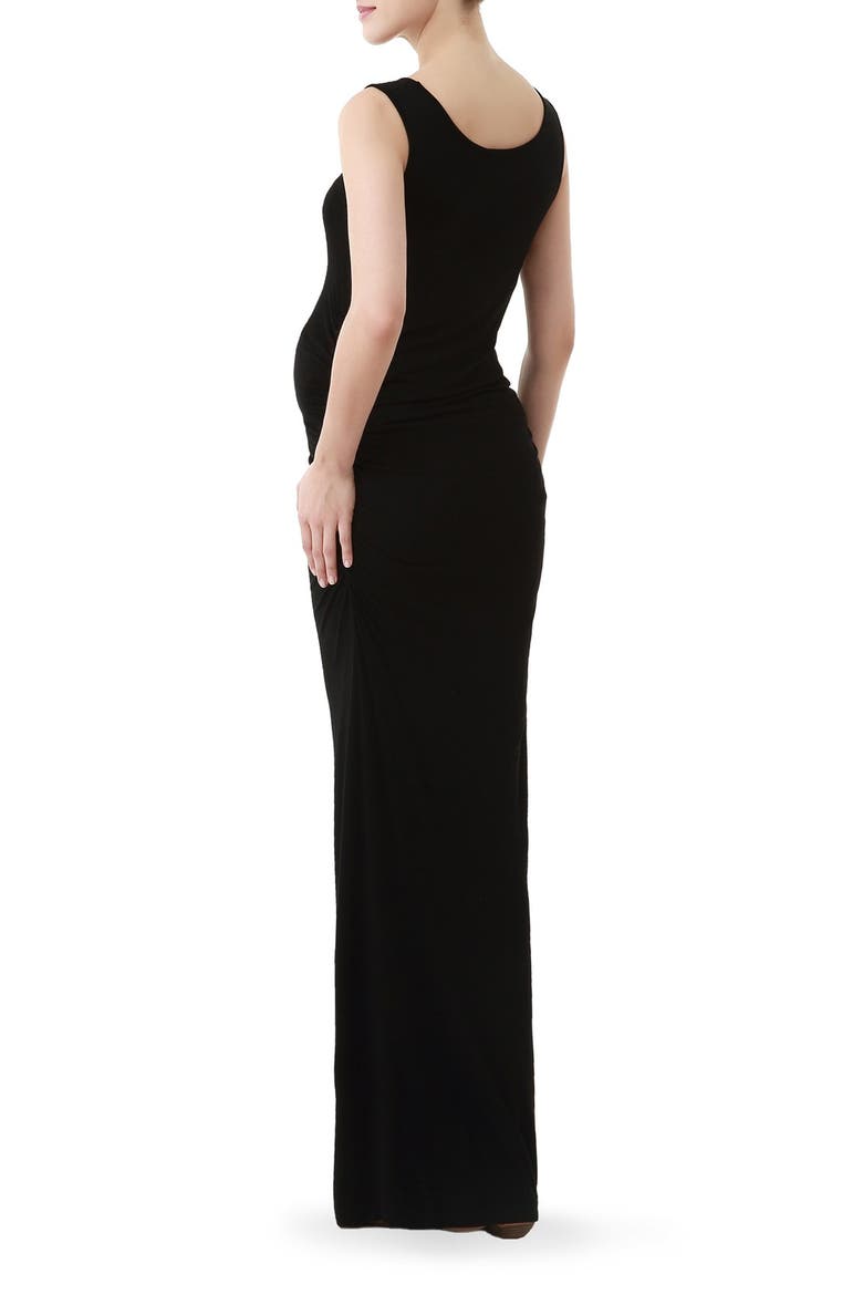 Maternity Maxi Tank Dress, Alternate, color, BLACK