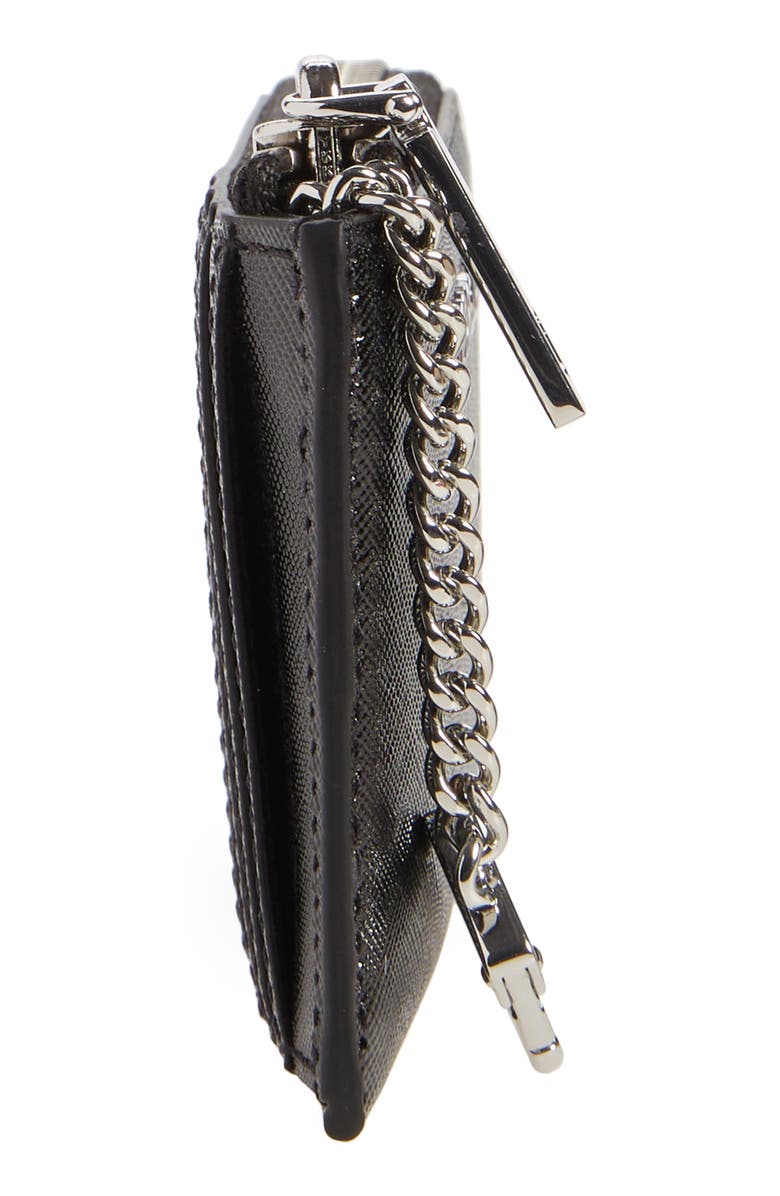Marc Jacobs Small Zip Card Wallet, Alternate, color, Black