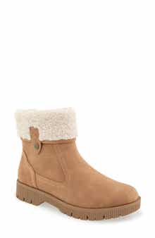 Alexia Water Resistant Bootie with Faux Shearling Trim
