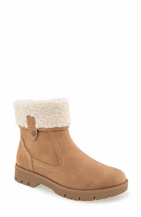 Alexia Water Resistant Bootie with Faux Shearling Trim