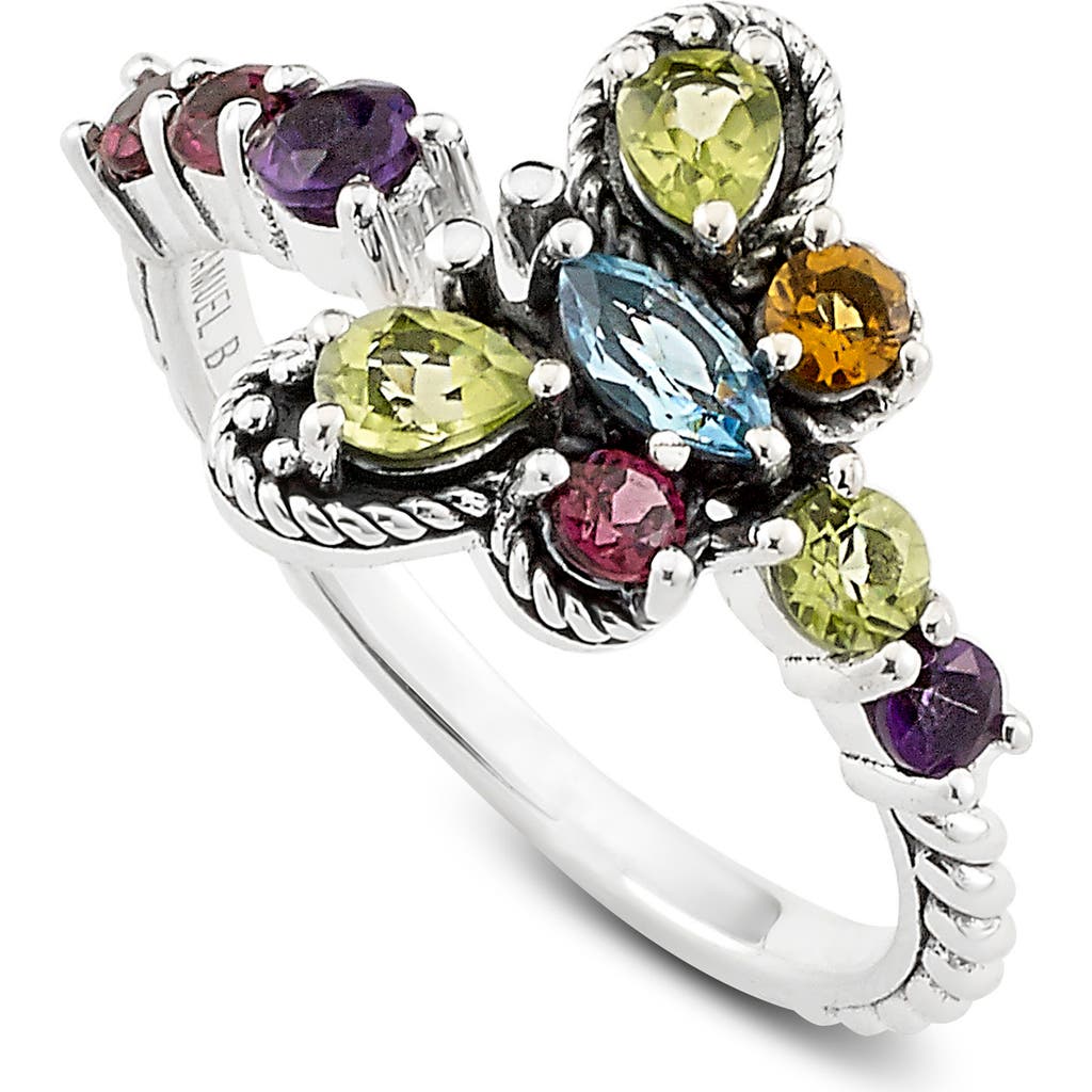 Samuel B. Multistone Butterfly Ring