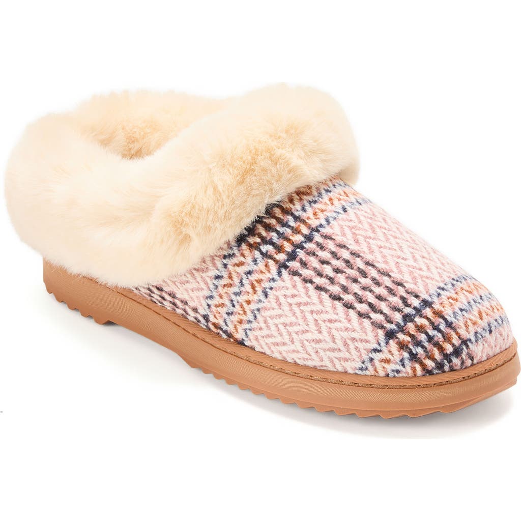 Dearfoams Hannah Festive Knit Clog Slipper In Multi