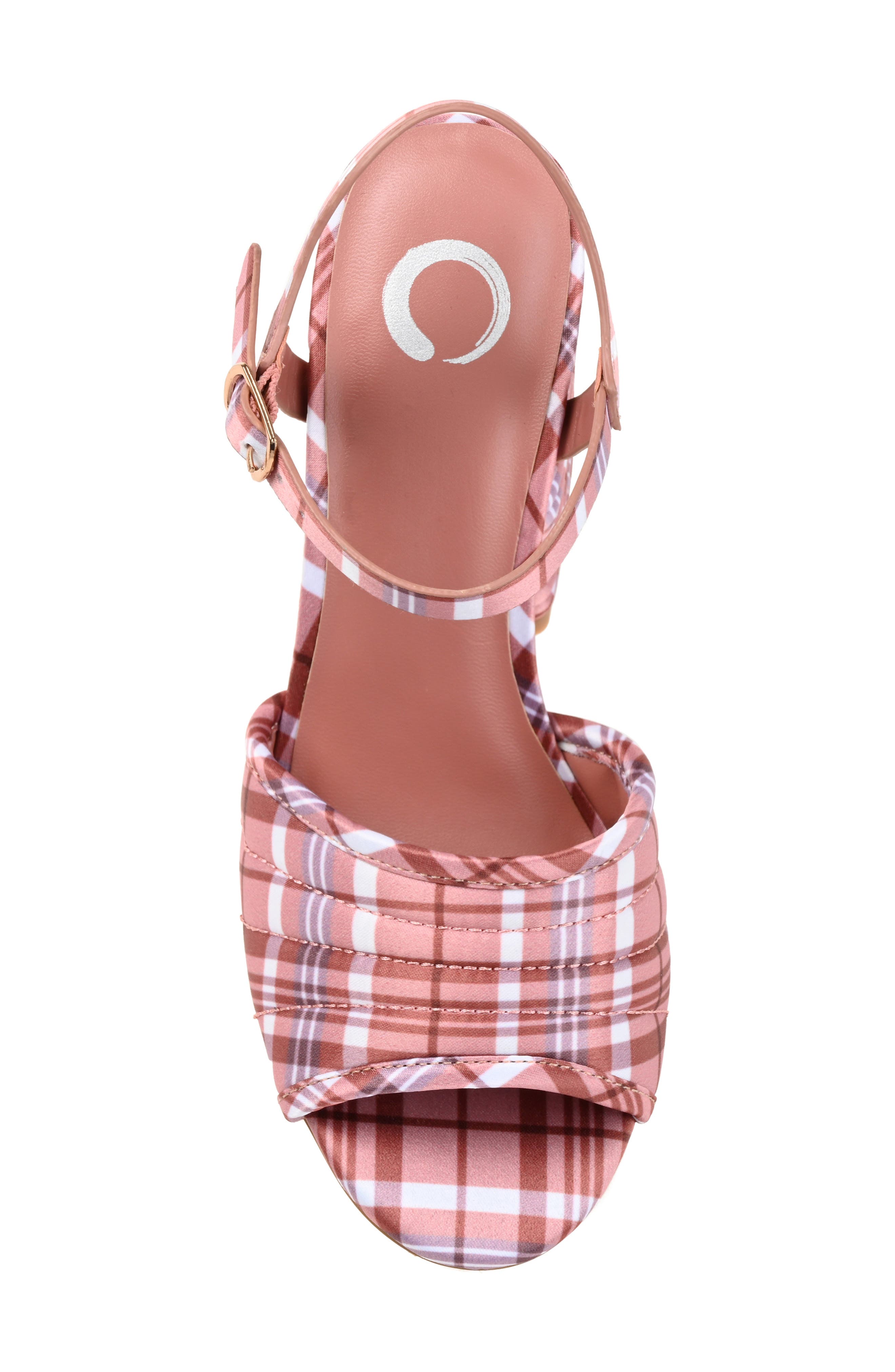 Charmaine Heeled Sandal, Alternate, color, PLAID