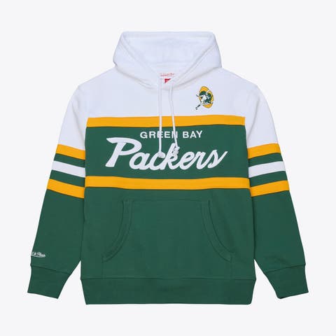 Men's Green Mitchell & Ness  Green Bay Packers Head Coach Hoodie