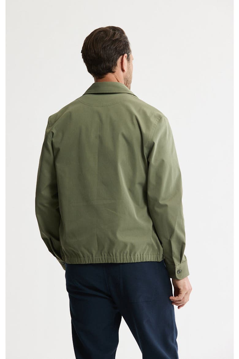Tech Twill Zip Up Jacket, Alternate, color, Olive