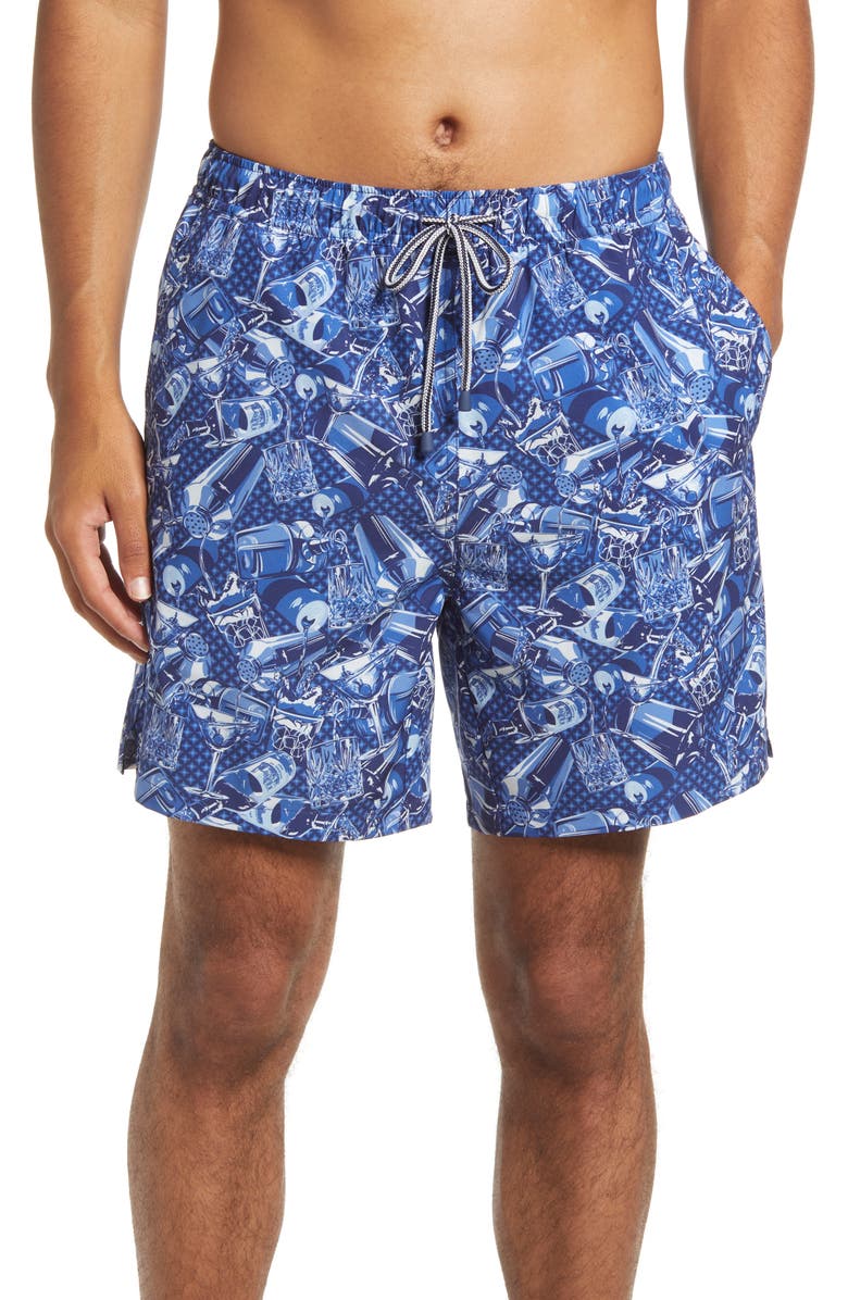 Peter Millar Men's Poolside Pour Swim Trunks, Main, color, 