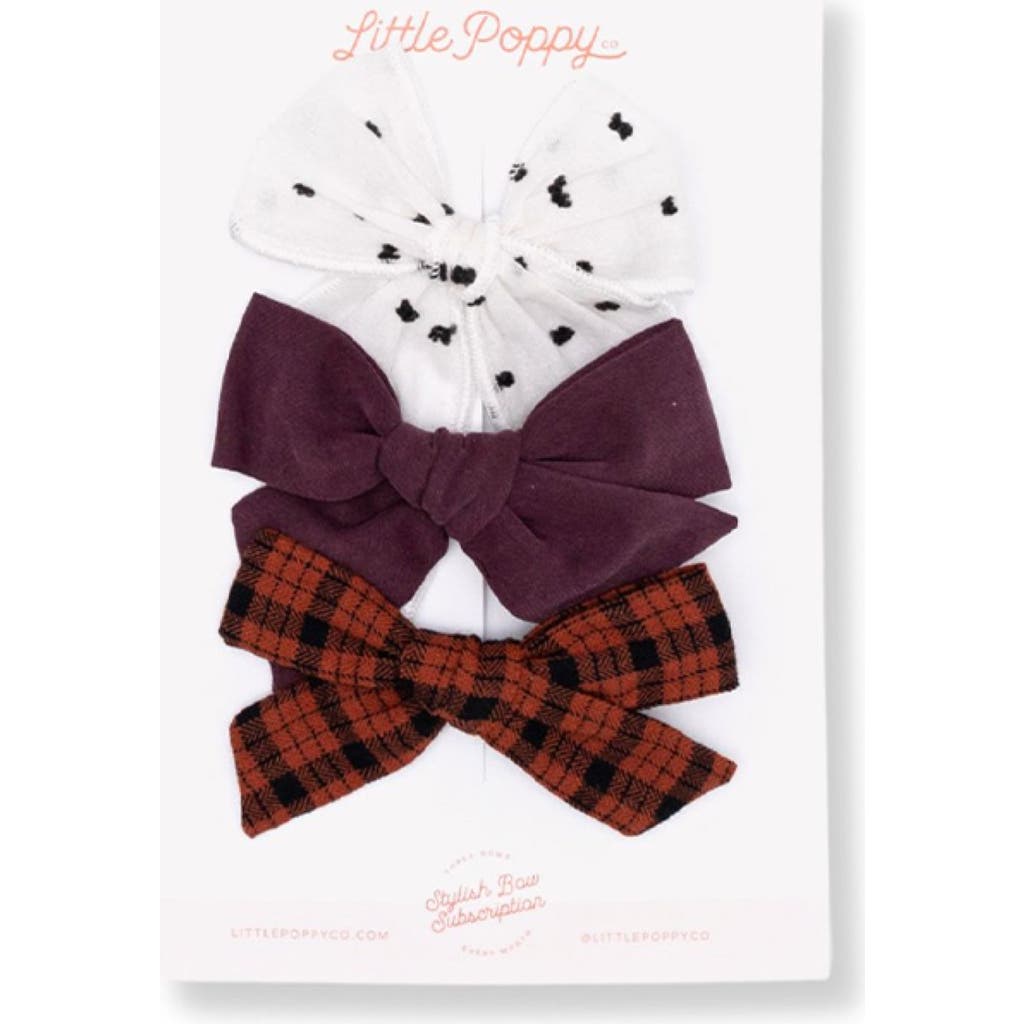 Little Poppy Co The Bow Clip Set in The Willow  product