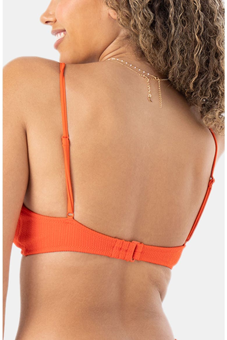 Aruba Knotted Bikini Top, Alternate, color, RED