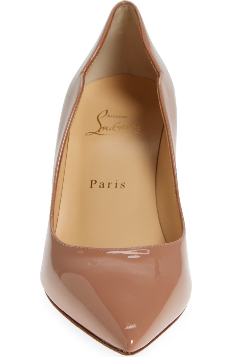 Christian Louboutin Hot Chick Scallop Patent Leather Pump, Alternate, color, Blush