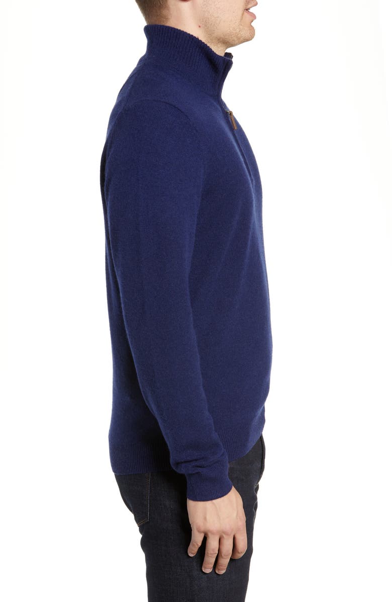 NORDSTROM MEN'S SHOP Cashmere Quarter Zip Sweater, Alternate, color, 