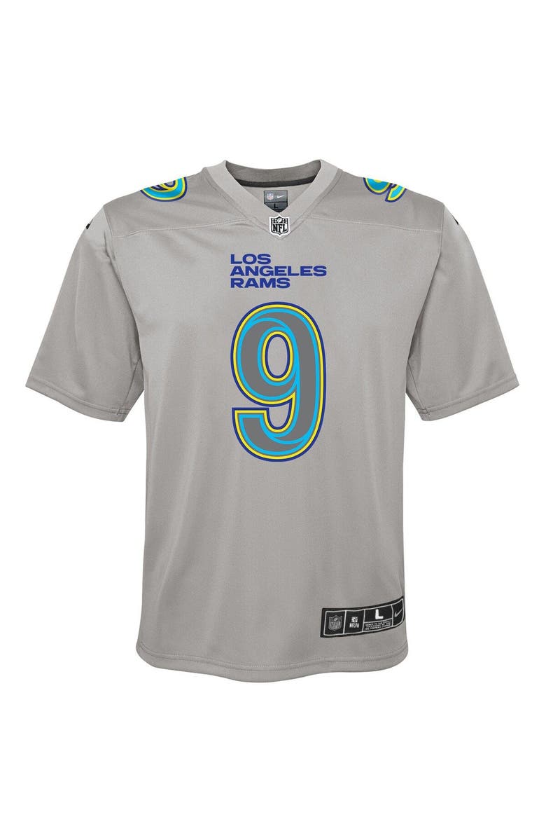 Nike Youth Nike Matthew Stafford Gray Los Angeles Rams Atmosphere Game Jersey, Alternate, color, Gray