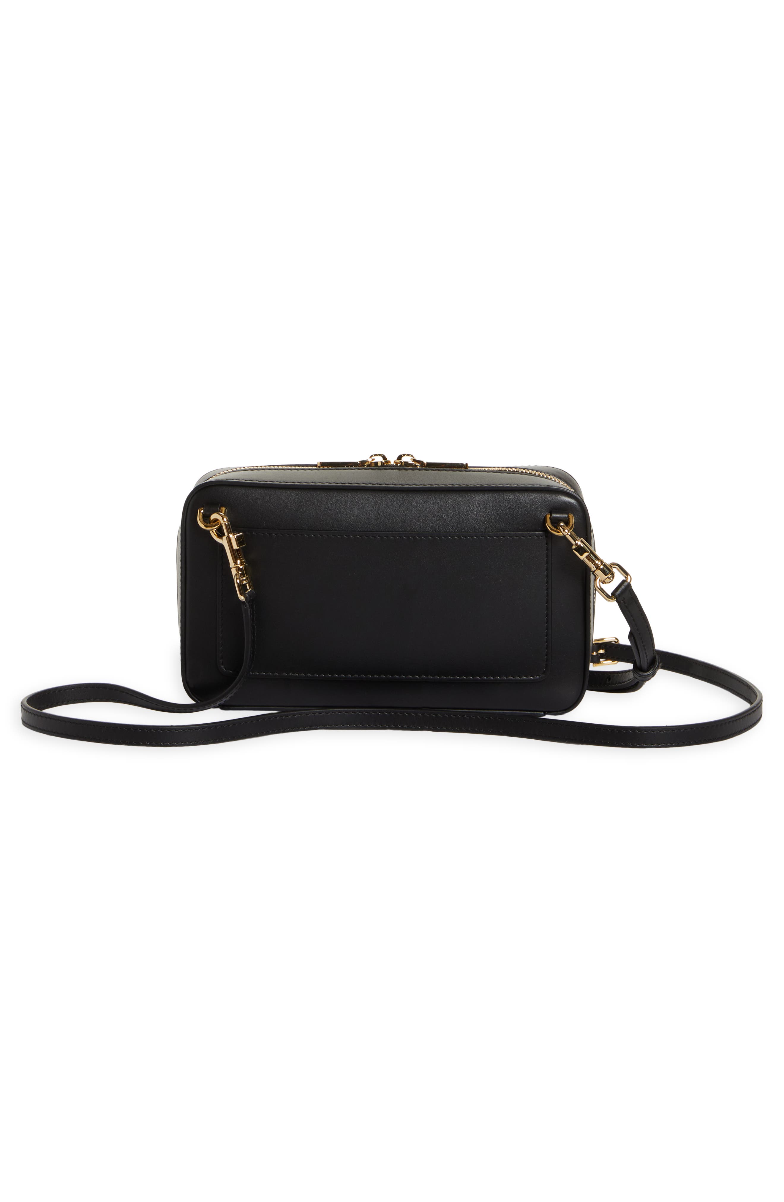 Dolce&Gabbana DG Logo Leather Camera Crossbody Bag, Alternate, color, 