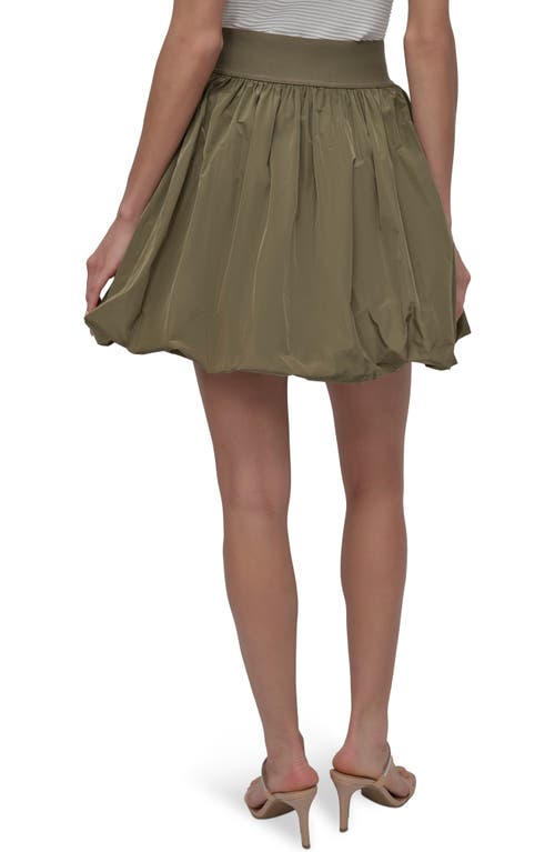 Dkny Bubble Miniskirt In Utility Green